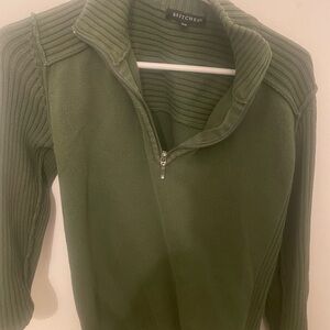 Men’s Green Half-Zip Sweater
